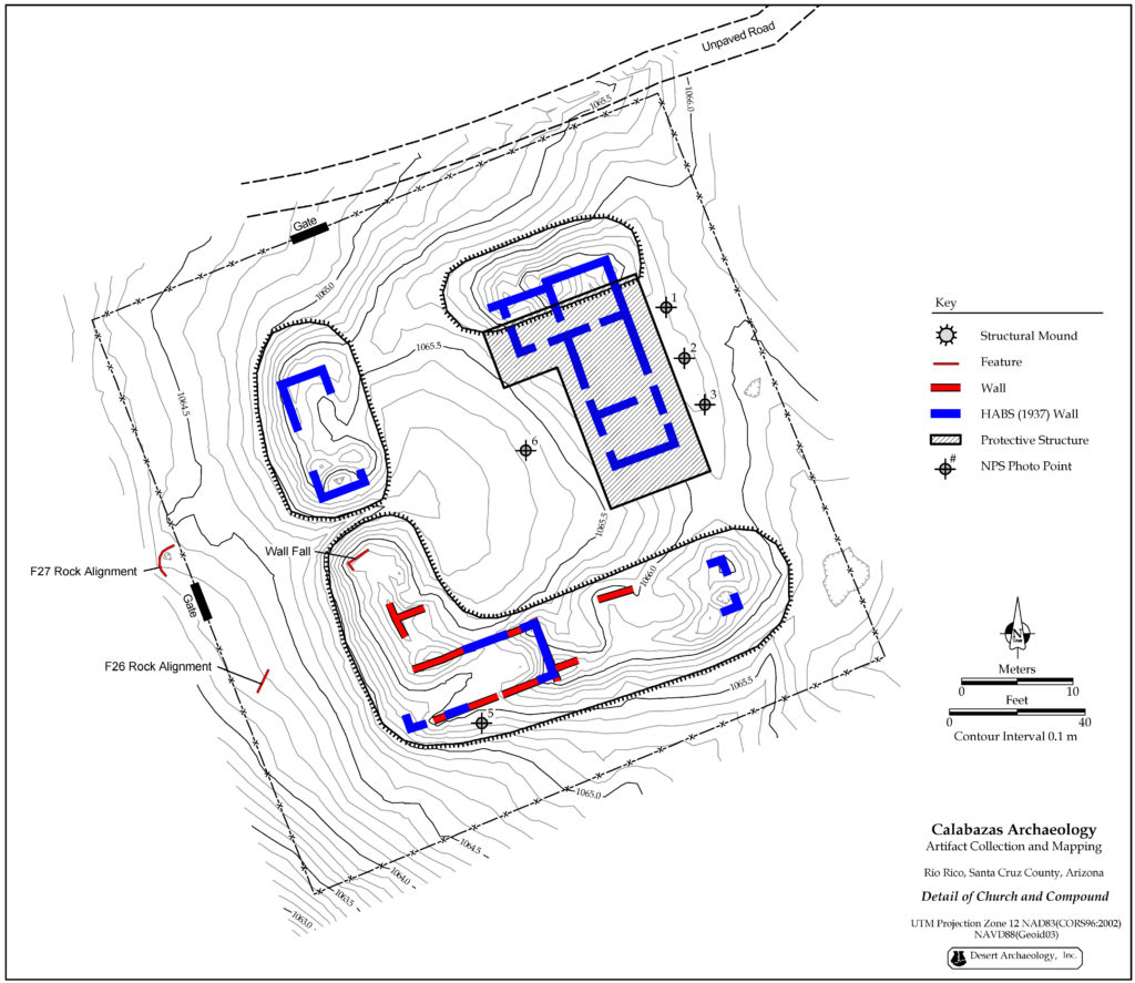 Map of Calabazas produced from Desert Archaeology UAV photogrammetry