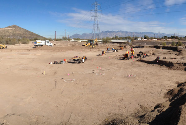 Desert Archaeology excavations at the Paseo site, Tucson, Arizona