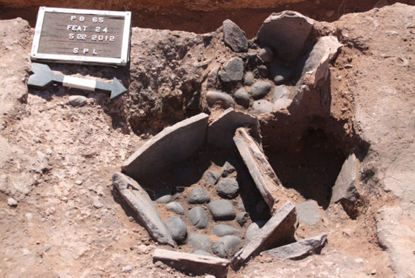 Cooking features dug by Desert Archaeology at the Beethoven site, Snowflake, Arizona