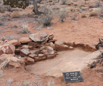 Basque shepherd's hearth documented by Desert Archaeology north of Snowflake, Arizona