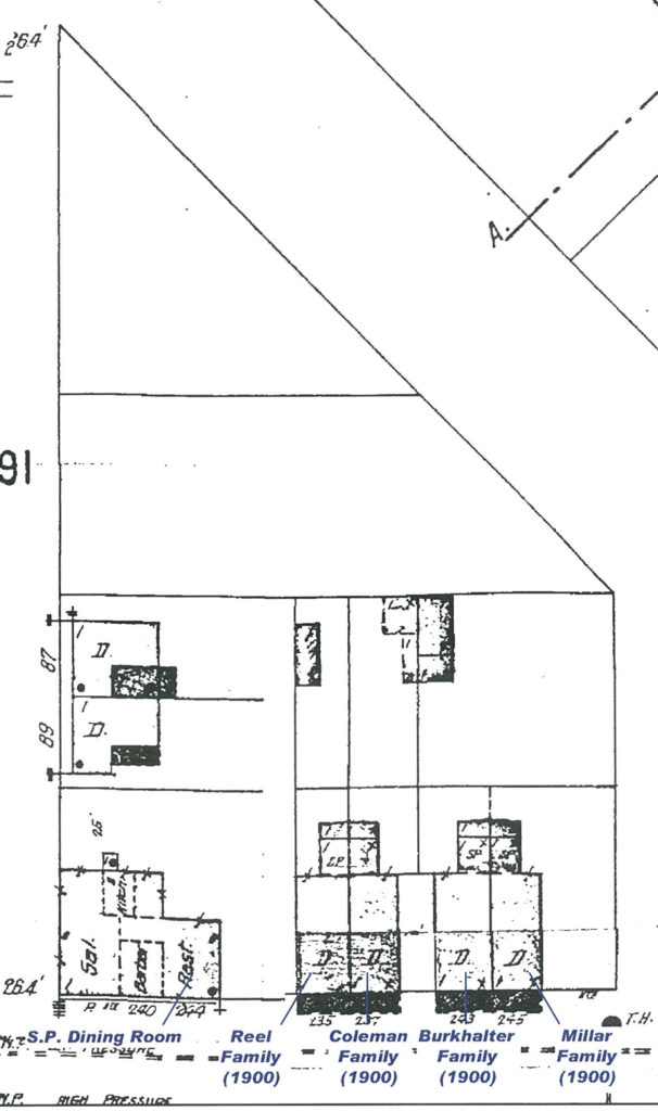 1904 map of Block 91 in downtown Tucson