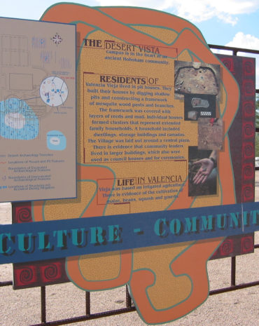 Signs are among Desert Archaeology's public outreach products.