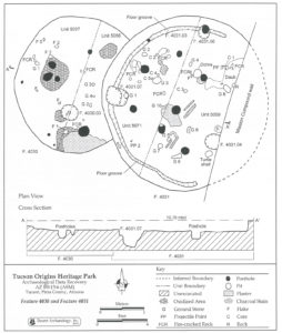 Early Agricultural period pithouse excavated by Desert Archaeology