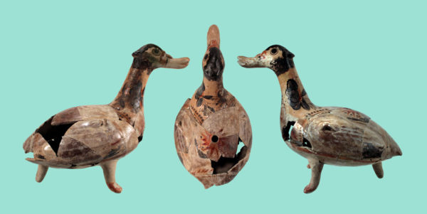 historical archaeology Mexican ceramic duck Desert Archaeology