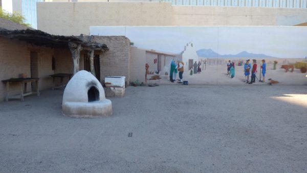 <em> The horno at the Presidio San Agustin del Tucson is used to bake bread during Living History events.</em>